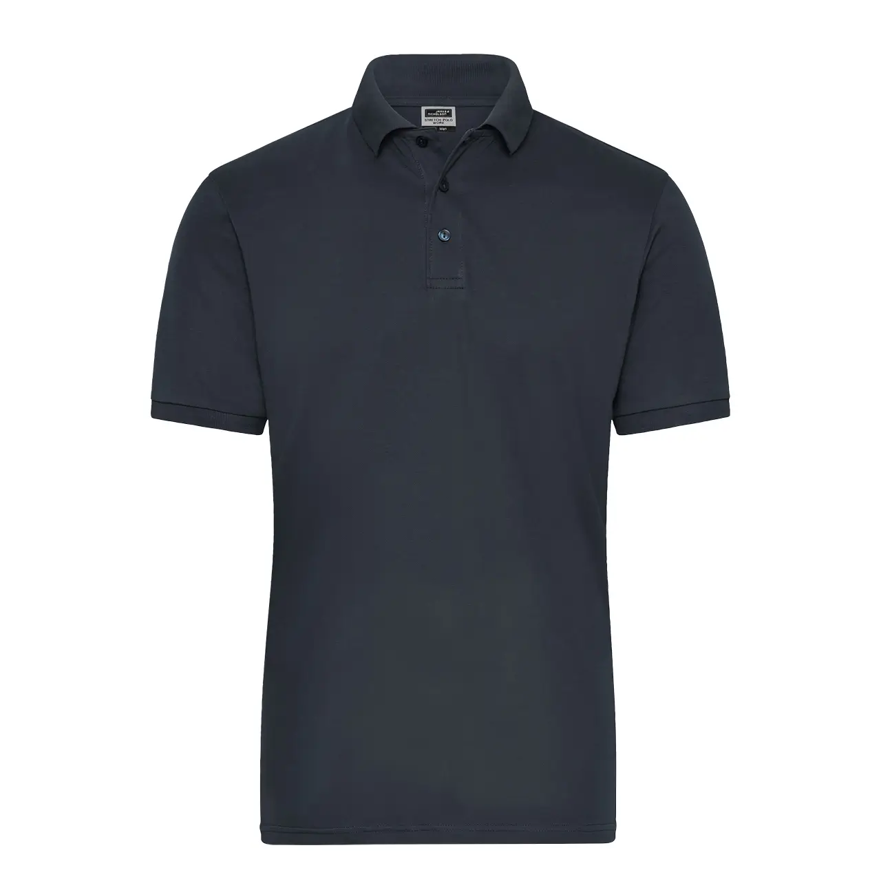 Herren Poloshirt, Farbe carbon, frontansicht