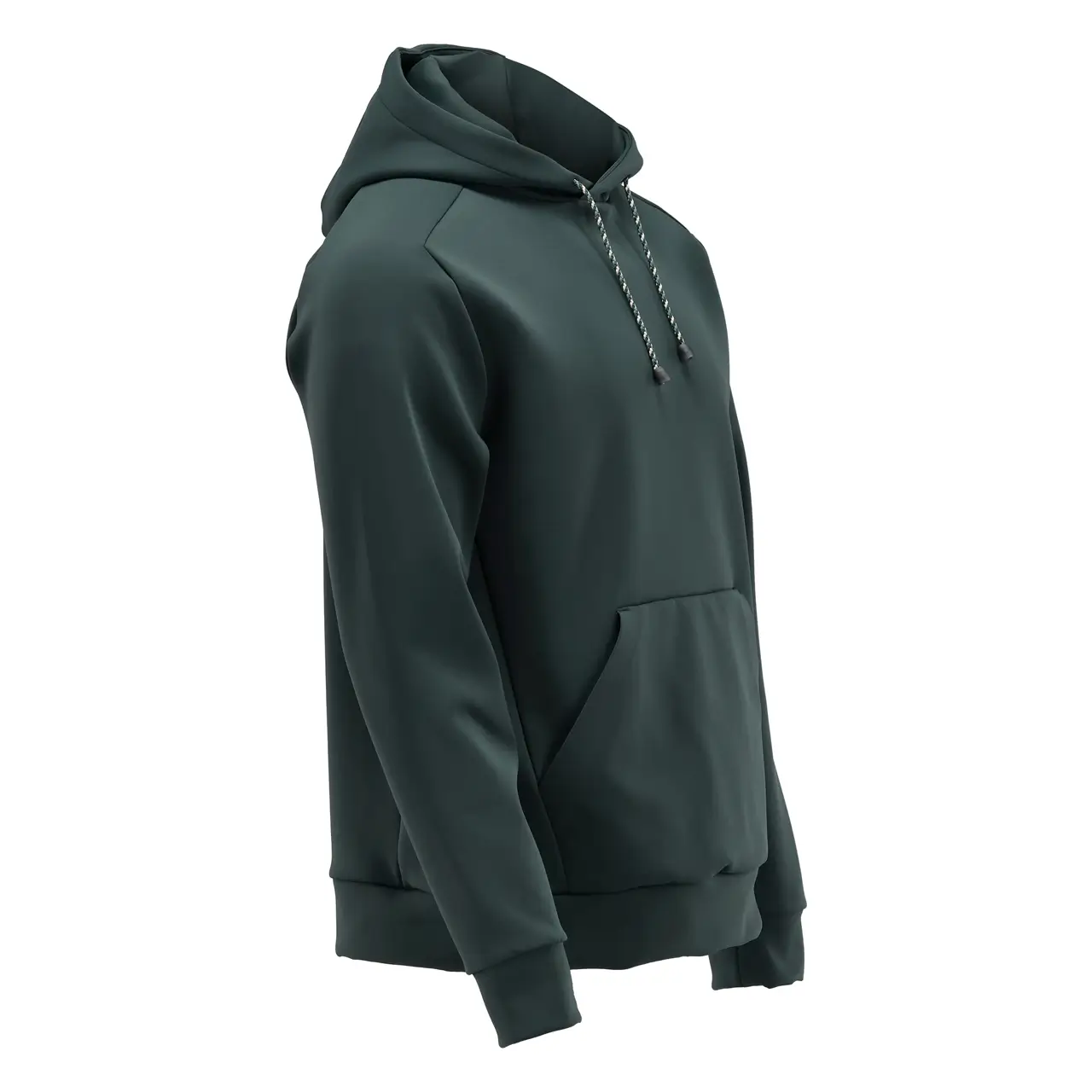 Mascot Fleece Kapuzensweatshirt Herren, waldgrün, Seitenansicht rechts, Moderne Passform, Bewegungsfreiheit
