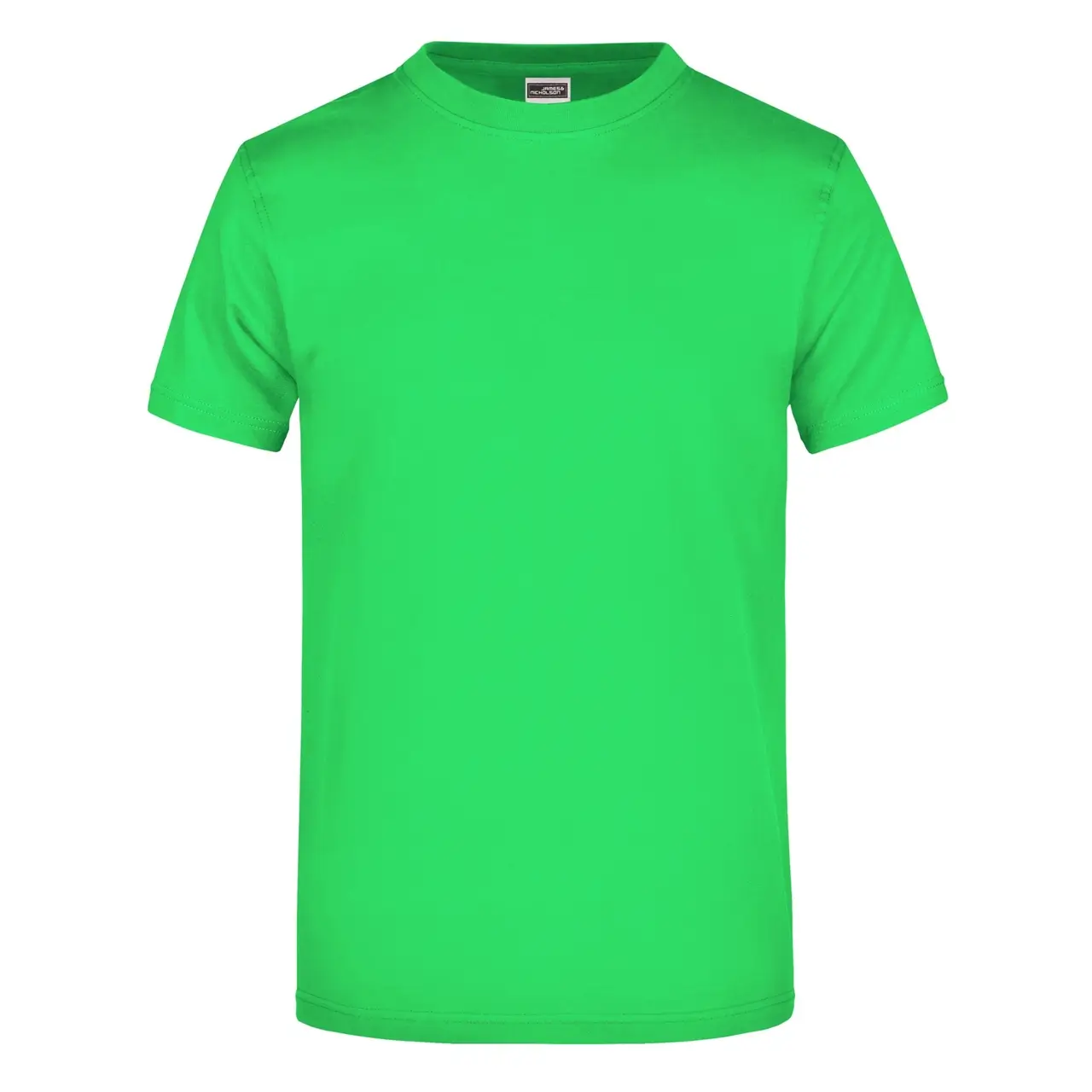 Daiber T-shirt JN002 mit rundhalsausschnitt  in der farbe limettengrün, frontansicht