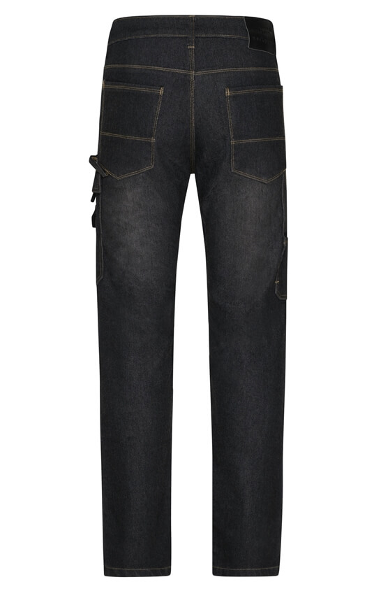 Jeans Arbeitshosen Stretch black denim JN875