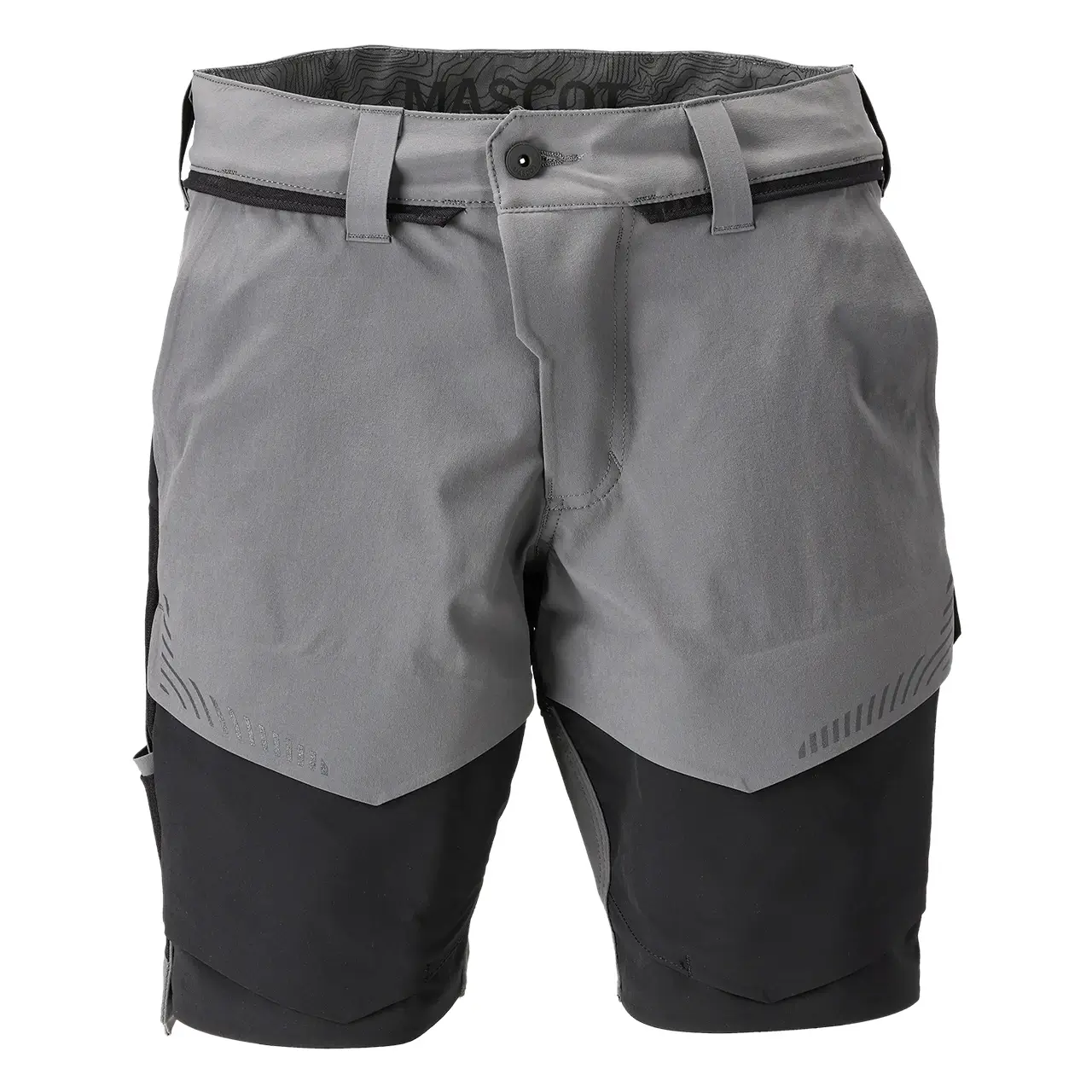 Mascot Shorts Customized anthrazit-schwarz, Herren, Frontansicht, Artikelnummer 22149-605-8909