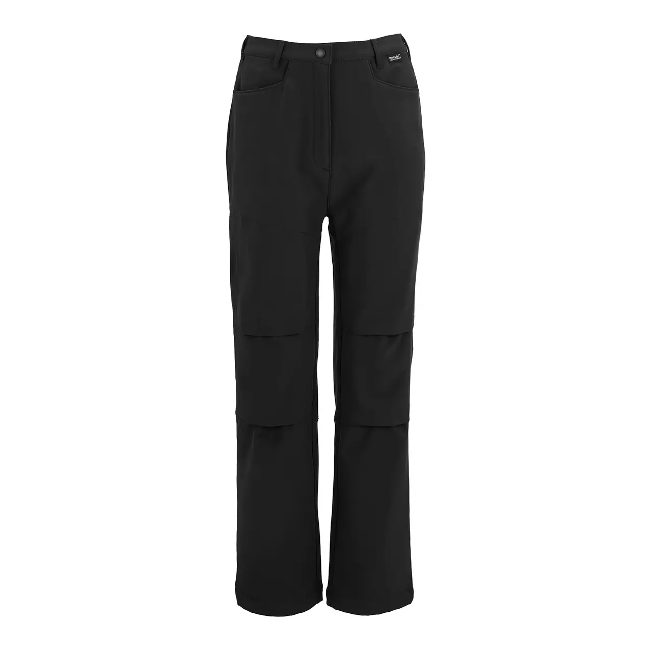 Regatta Softshellhose für Kinder schwarz – Vorderansicht