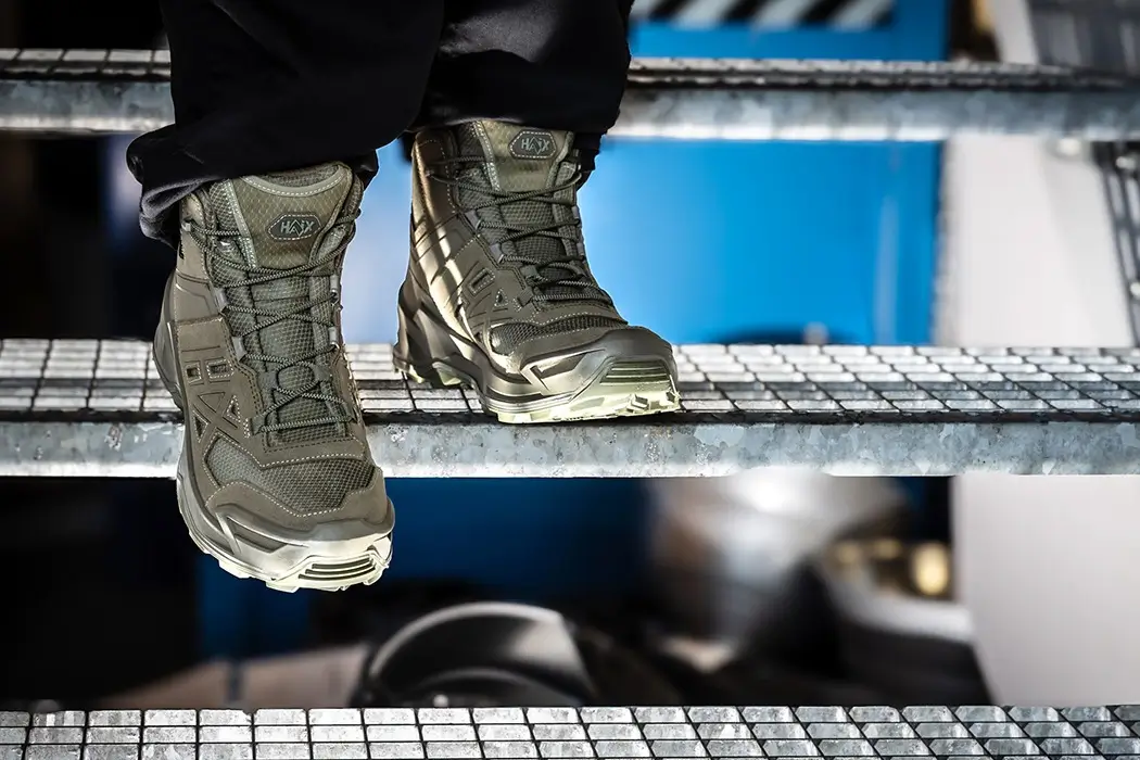 HAIX Black Eagle EVO Athletic V GTX mid/sage wasserdichter Einsatzschuh für Polizei und Security