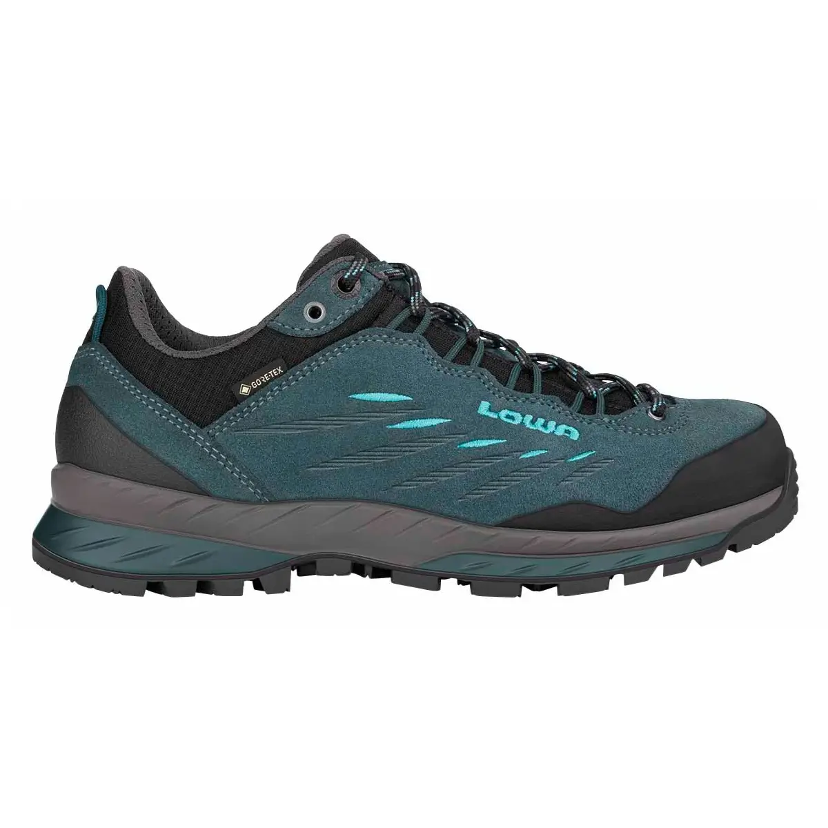 Damen Trekkingschuh Delago Gtx Lo Ws petrol-aquamarin Lowa 2210937472 ausenseite