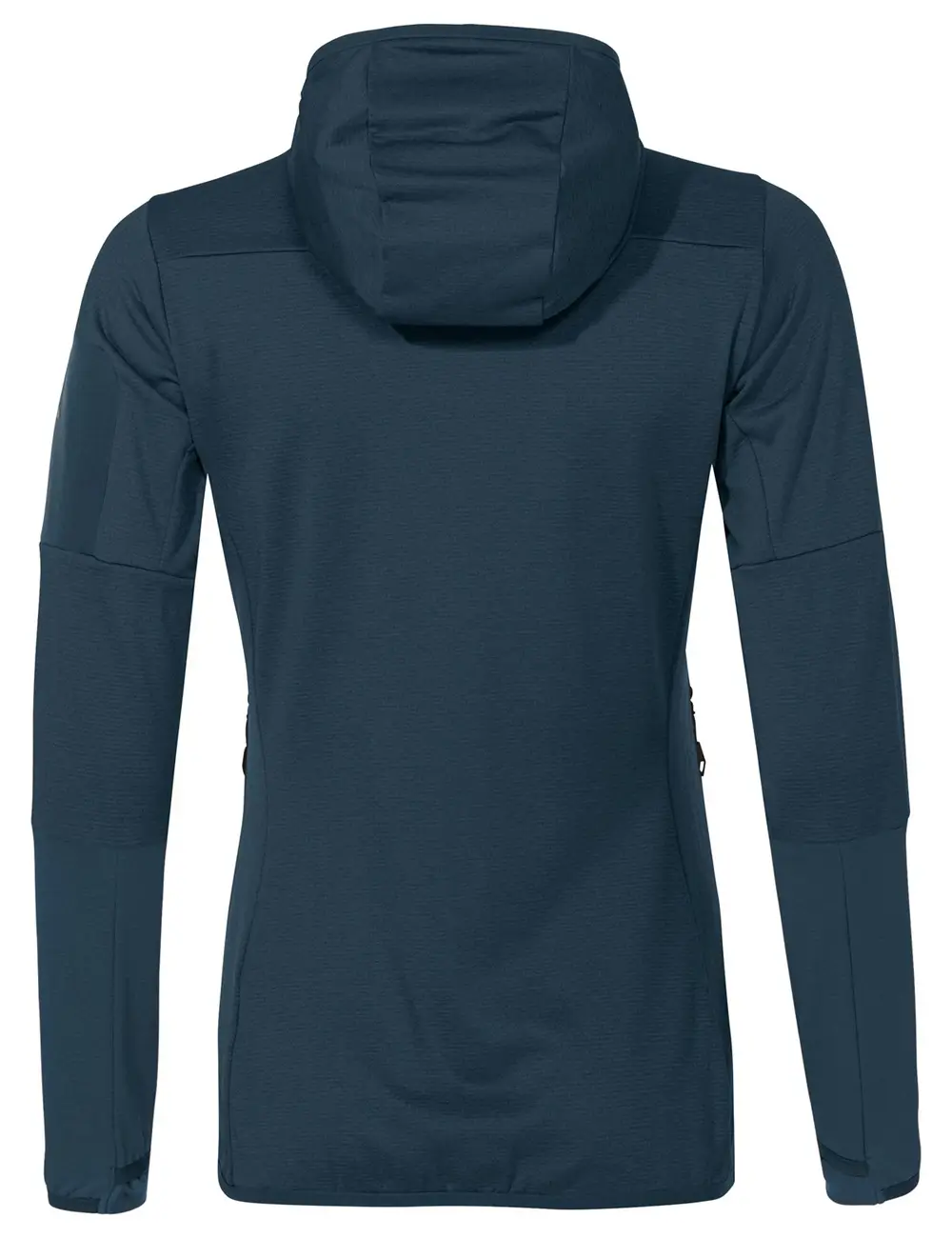 Fleecejacke mit Kapuze für Damen dunkelblau ansicht hinten