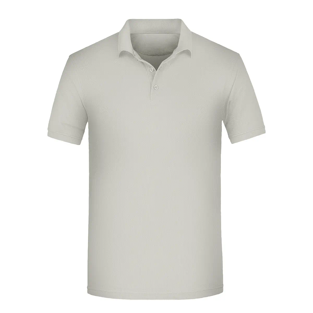 Kurzarm Poloshirt, Farbe zementgrau, strapazierfähig Daiber JN874 Herren, Vorderansicht hinter weissen Hintergrund