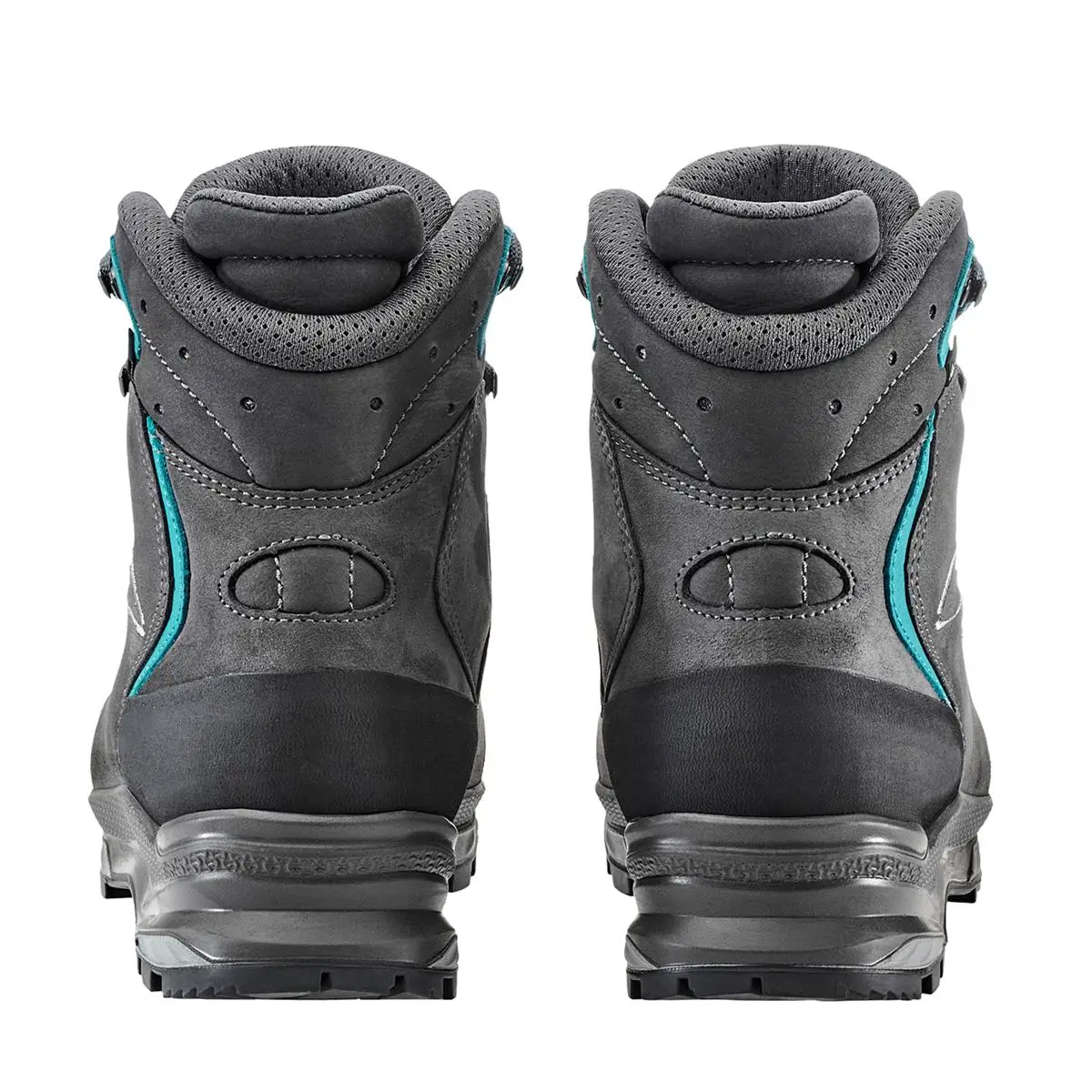 Lowa Mauria EVO GTX Ws Damen Bergschuh, Ansicht Paarweise von hinten, Farbe anthrazit-tuerkis