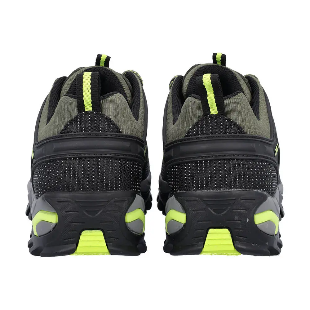 Wanderschuhe Herren Rigel low oliv-schwarz-limegrün Ansicht hinten