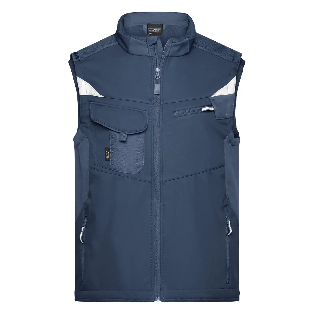 Daiber Arbeitsweste mit Cordura Verstärkung, Unisex für Damen und Herren, JN845 navy, Fronansicht