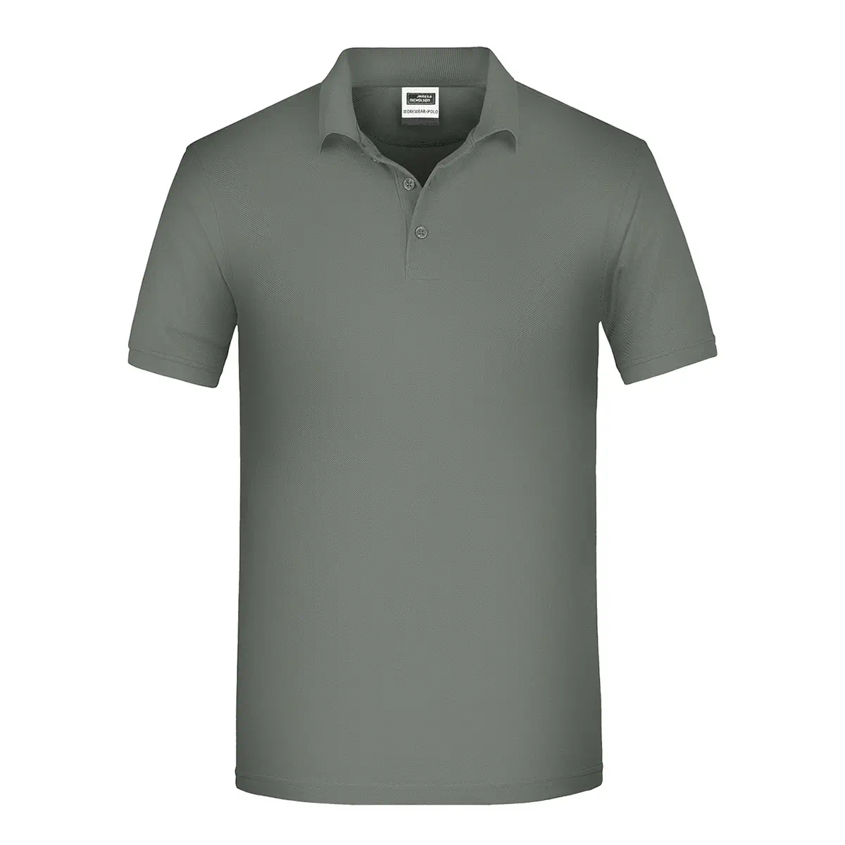 Kurzarm Poloshirt, Farbe dunkelgrau, strapazierfähig Daiber JN874 Herren, Vorderansicht hinter weissen Hintergrund