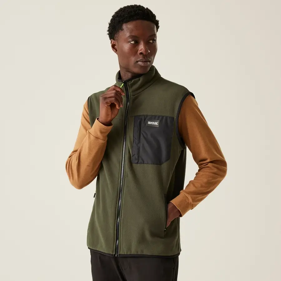 Frankie Fleeceweste für Herren khaki Mann mit Fleeceweste farbe khaki
