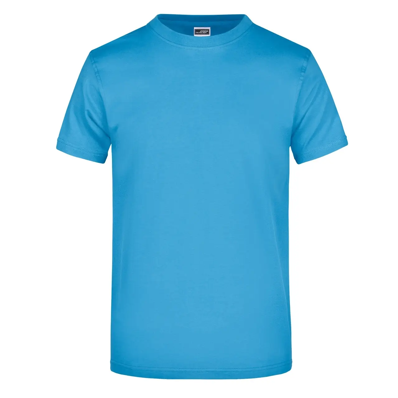 Daiber T-shirt JN002 mit rundhalsausschnitt  in der farbe aquablau, frontansicht