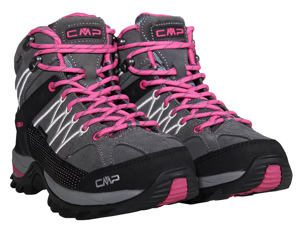 cmp trekkingschuhe damen dunkelgrau-fuxia