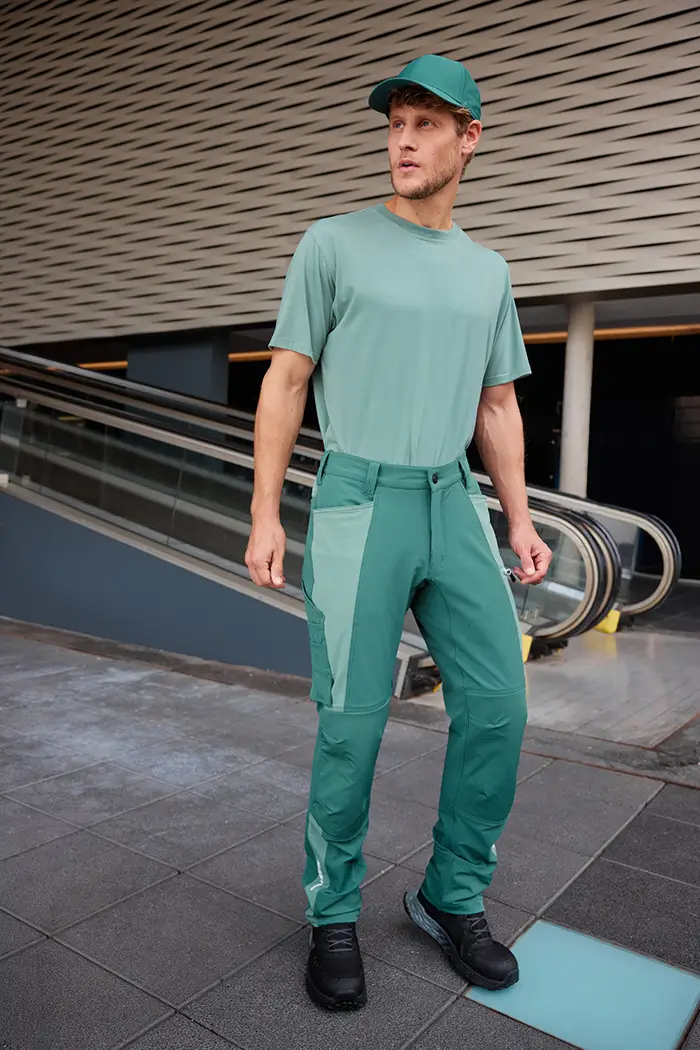 Daiber JN1884 Allwetter Stretch Arbeitshose grün Herren Workwear Lifestyle
