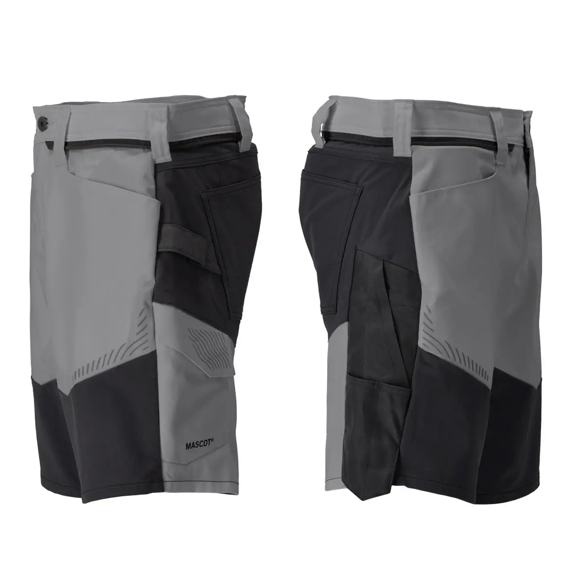 Mascot® Shorts Customized anthrazitgrau-schwarz ansicht seite