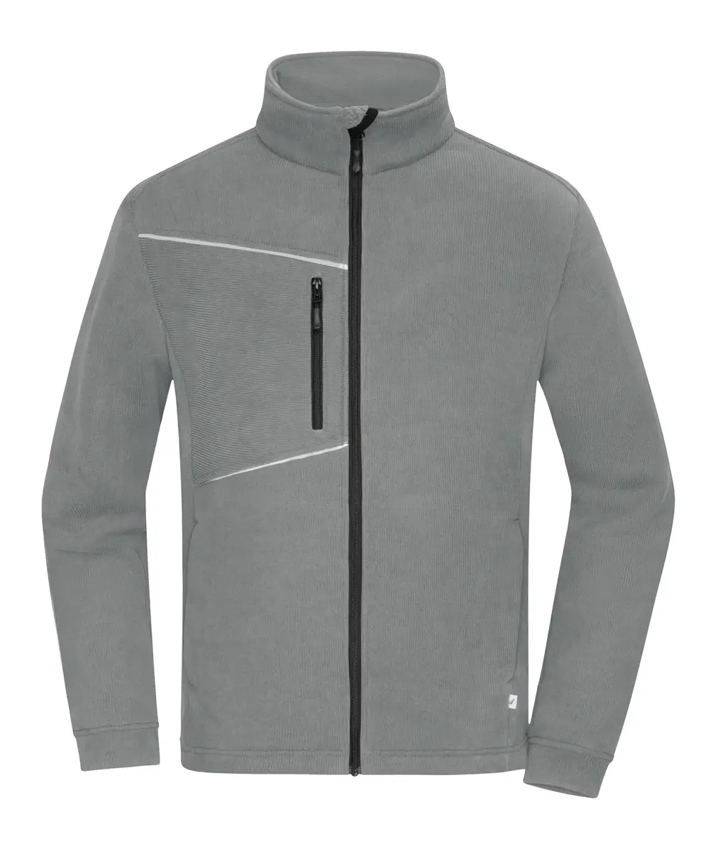 Übergangsjacke in Cordoptik grau ansicht vorne