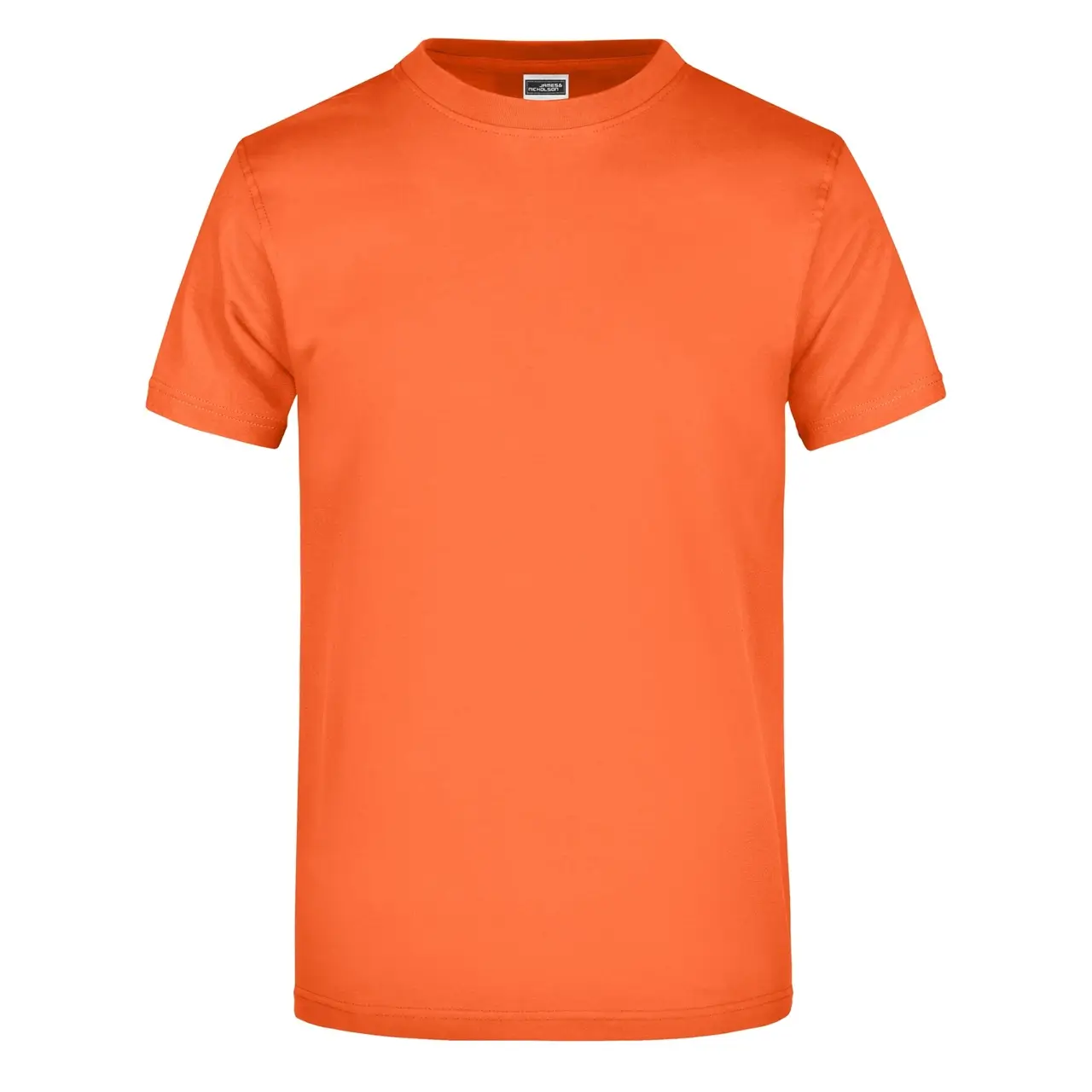 Daiber T-shirt JN002 mit rundhalsausschnitt  in der farbe orange, frontansicht