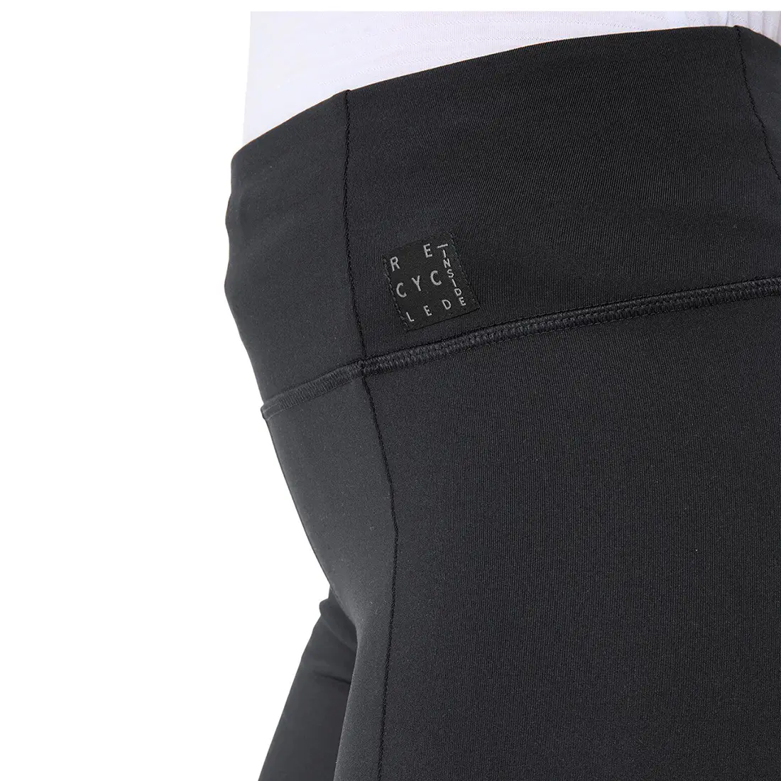 VAUDE Damen Winterleggings Neyland black – Detailansicht des elastischen Bundes
