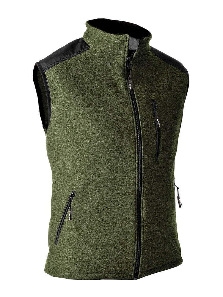 Pfanner Weste Wooltec Gilet Farbe gruen