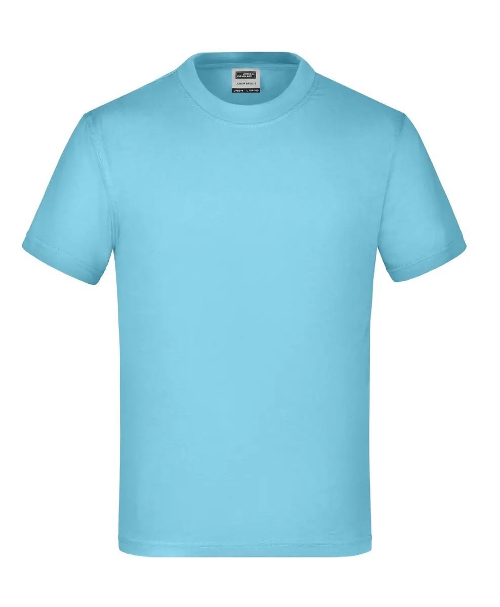 Kinder T-Shirt Junior Basic-T sky-blue ansicht vorne