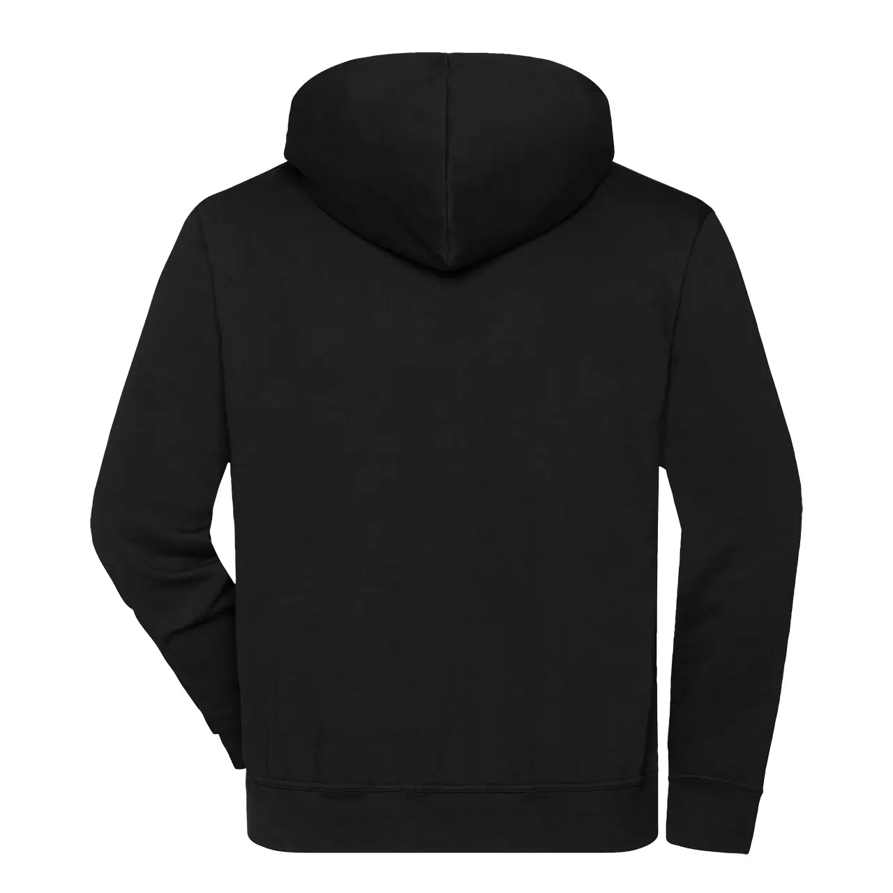 Kapuzensweatshirt für Damen und Herren, Daiber JN939 Farbe schwarz, Produktbild Rücken Ansicht vor neutralem Hintergrund
