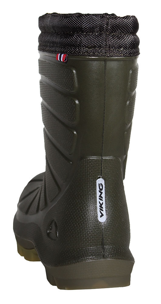 Winterstiefel Kinder dunkelgrün ansicht hinten