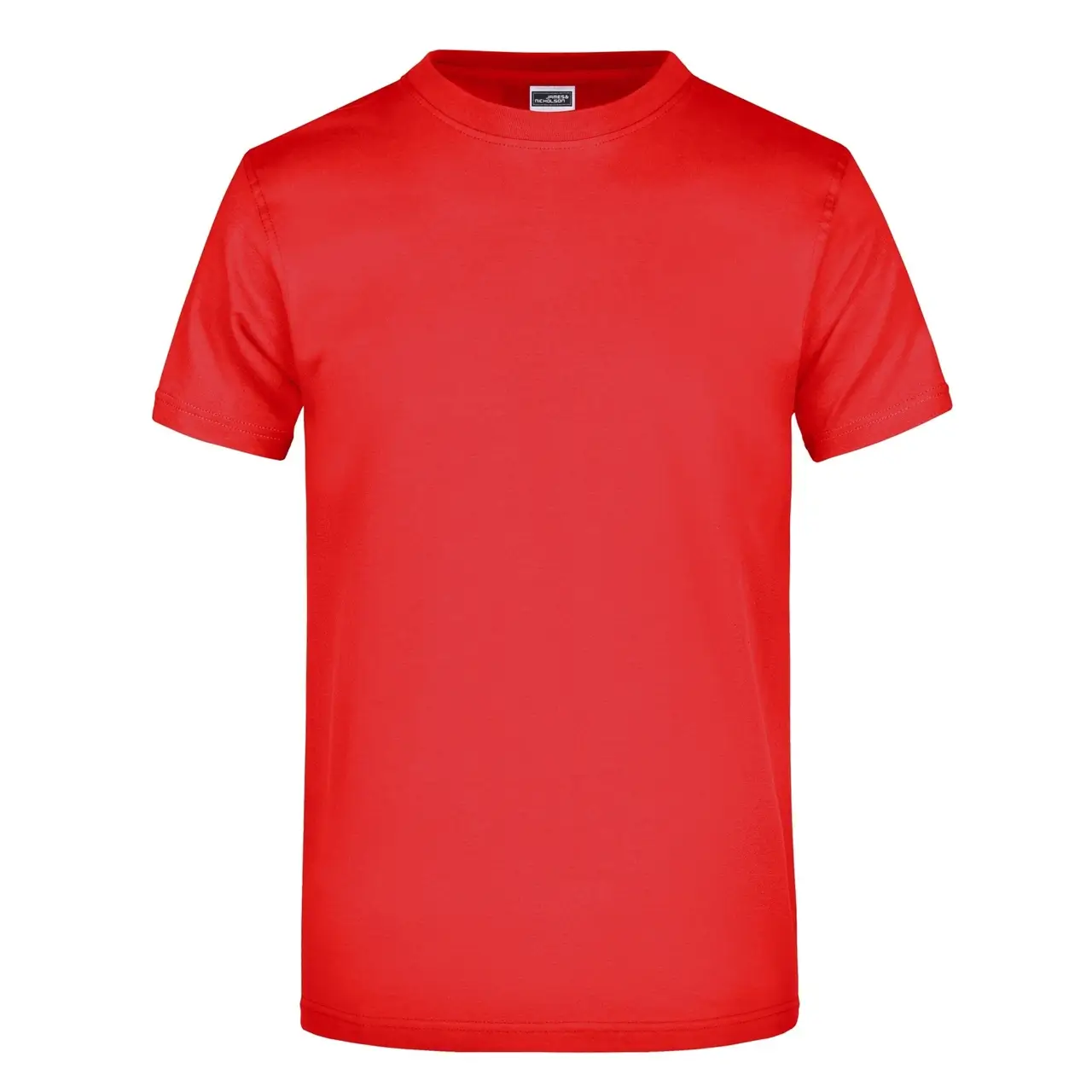 Daiber T-shirt JN002 mit rundhalsausschnitt  in der farbe tomatenrot, frontansicht