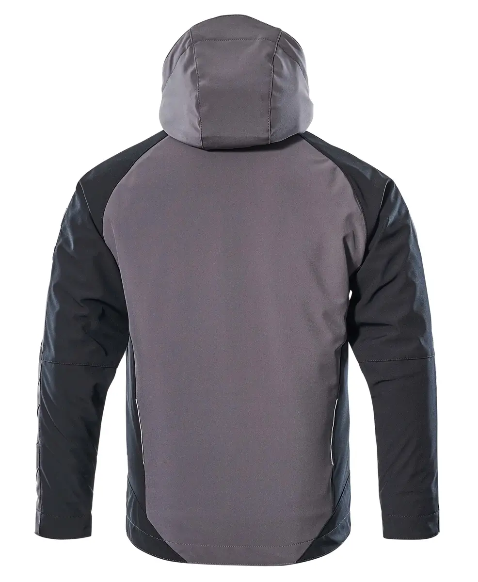 Winter Arbeitsjacke anthrazit-schwarz ansicht hinten