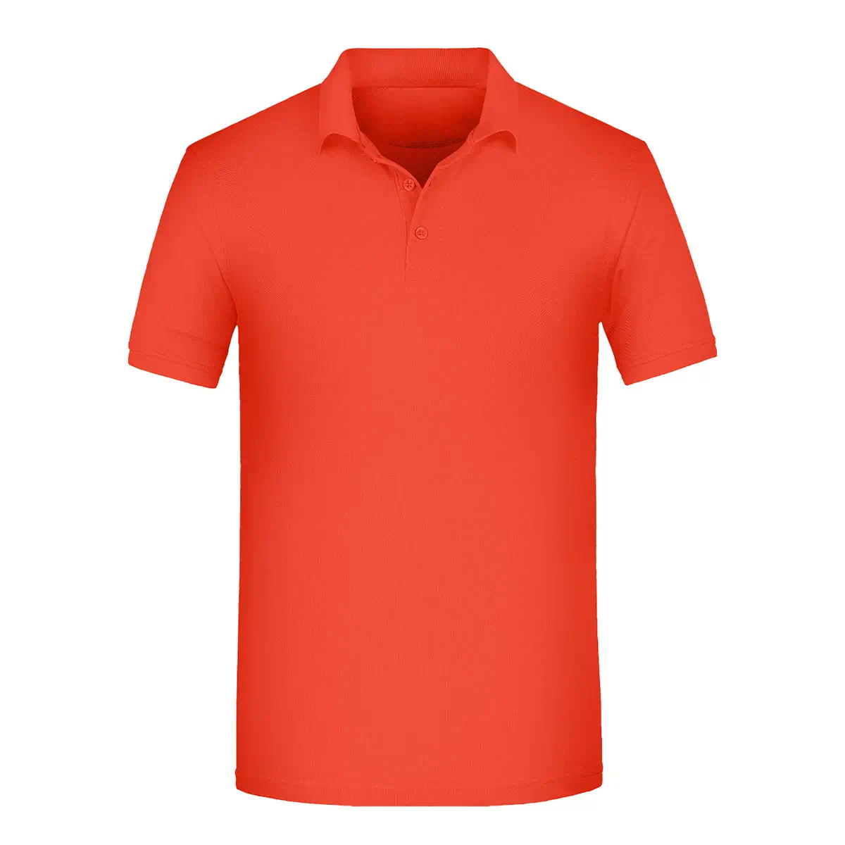 Kurzarm Poloshirt, Farbe spicy-orange, strapazierfähig Daiber JN874 Herren, Vorderansicht hinter weissen Hintergrund