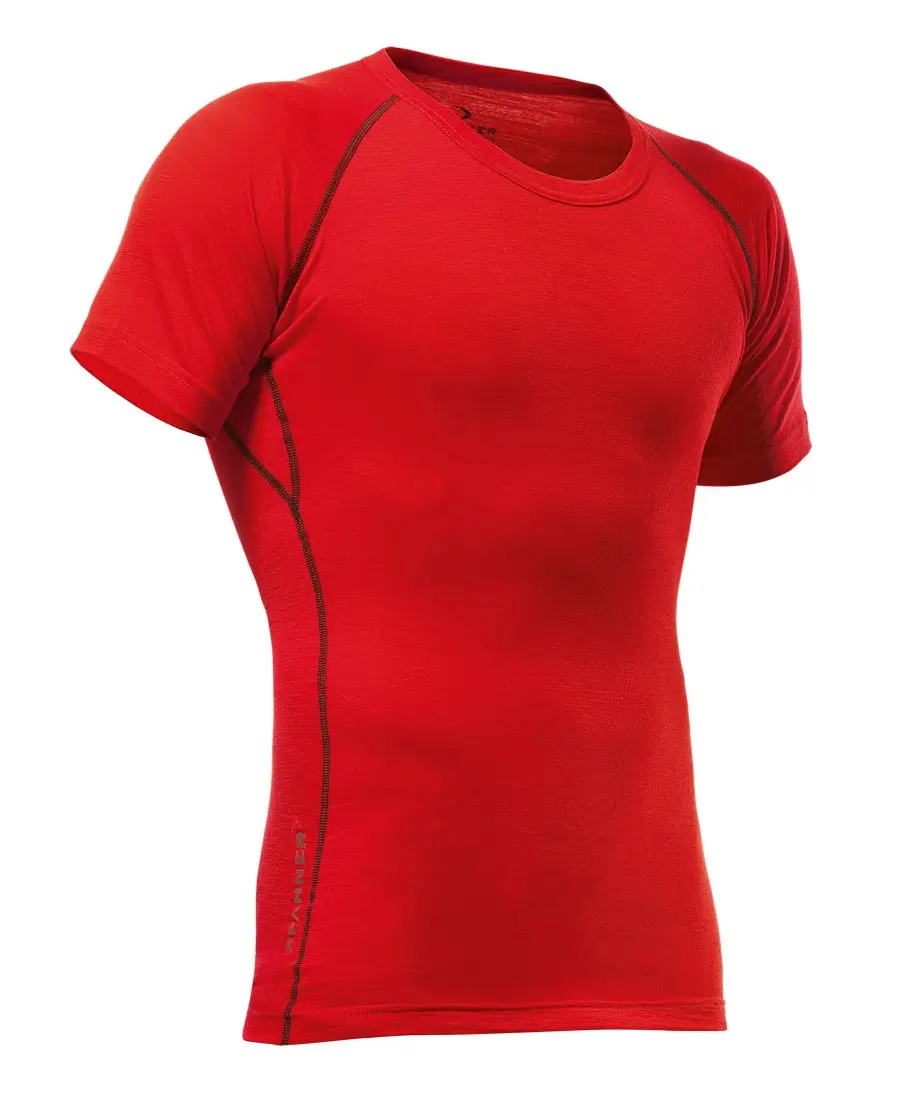 Funktionsshirt Merino-Tencel rot
