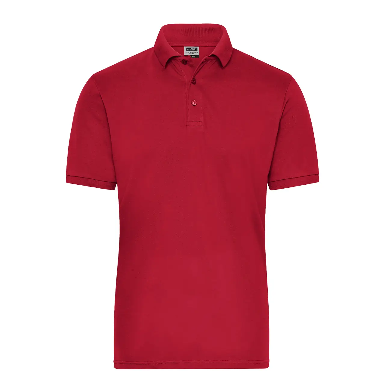 Herren Poloshirt, Farbe rot, frontansicht