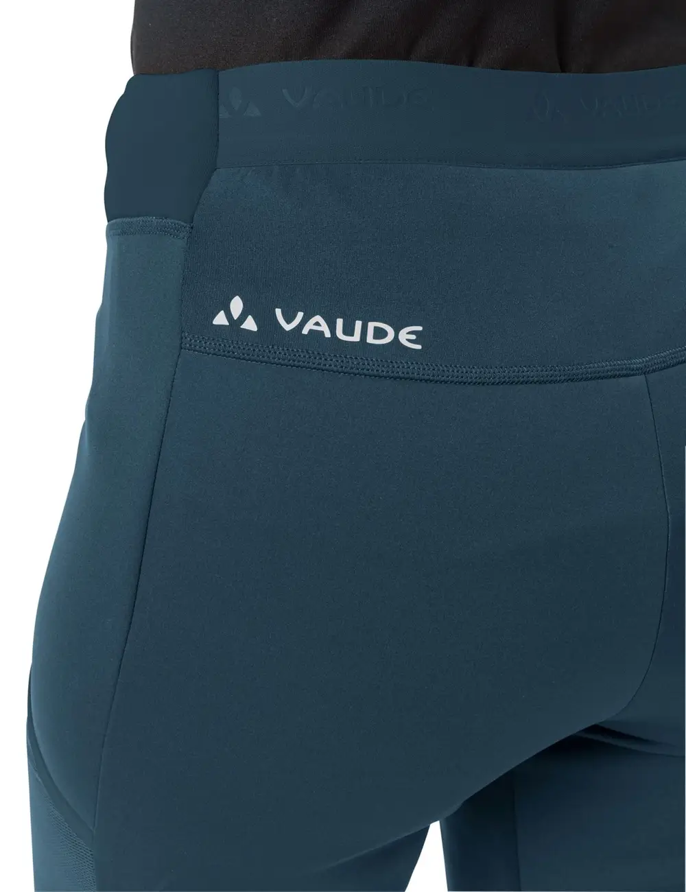 VAUDE Softshell Leggins Damen detail bunddunkelblau