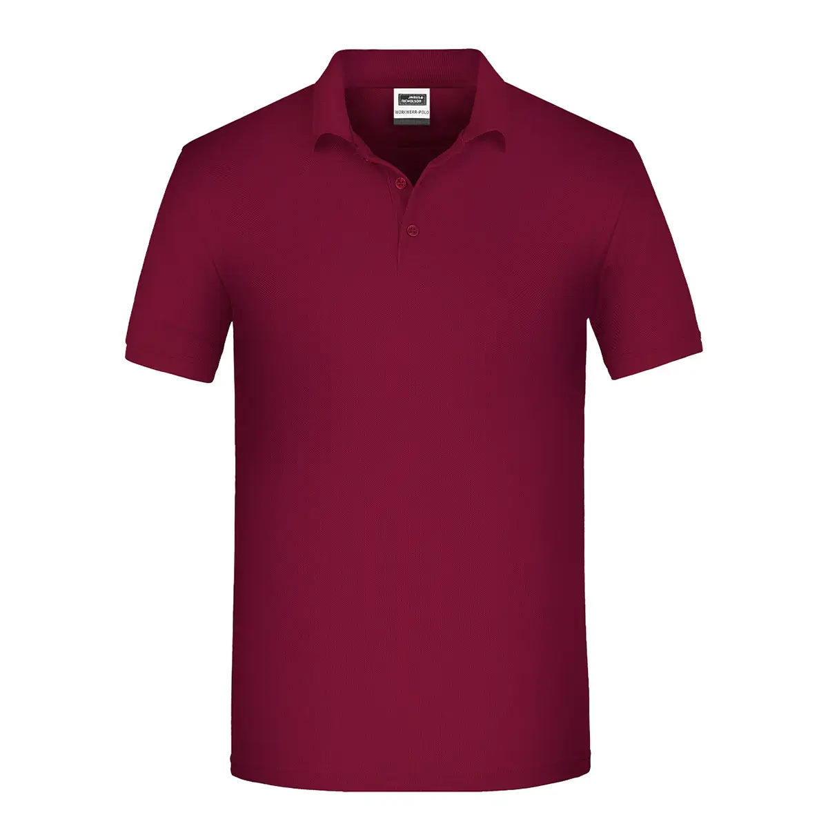 Kurzarm Poloshirt, Farbe weinrot, strapazierfähig Daiber JN874 Herren, Vorderansicht hinter weissen Hintergrund