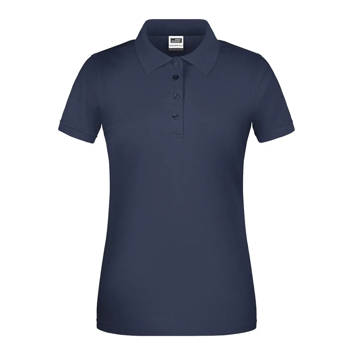 Arbeits Poloshirt Damen, strapazierfähig Daiber JN873, Farbe navy, Vorderansicht hinter weissen Hintergrund