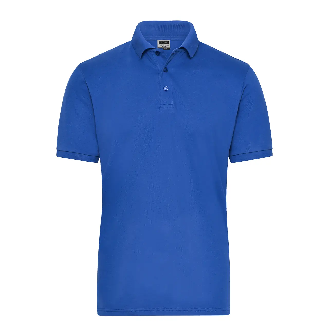 Herren Poloshirt, Farbe royalblau, frontansicht
