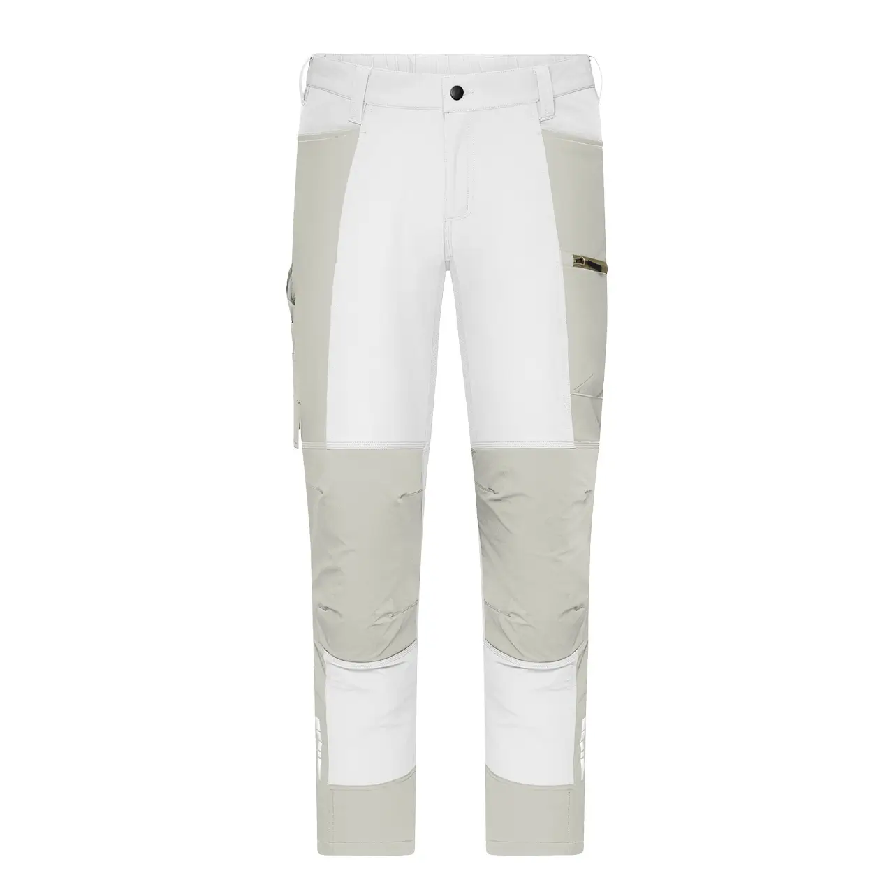 Daiber JN1884 Allwetter Stretch Arbeitshose Unisex white/cement Vorderseite