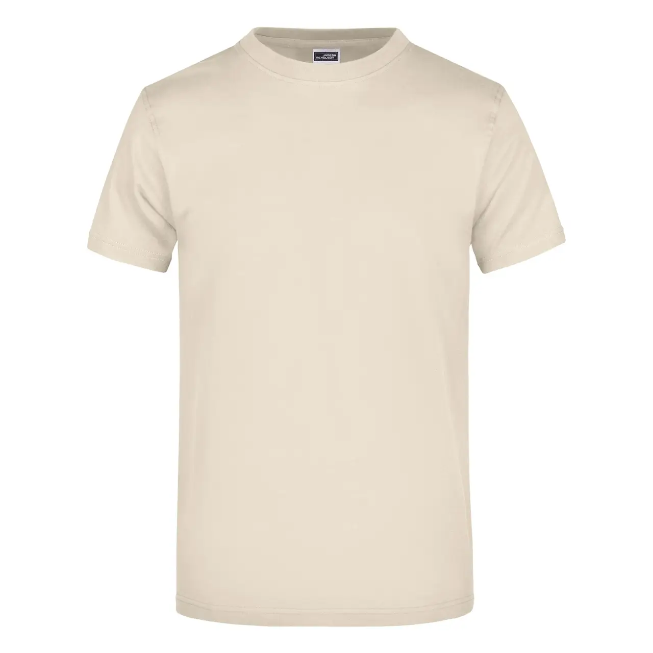 Daiber T-shirt JN002 mit rundhalsausschnitt  in der farbe steinfarbe, frontansicht