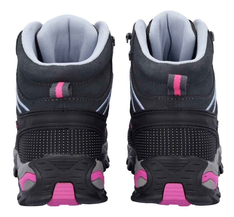 Wanderschue für Damen "CMP Rigel mid" anthrazit-pink ansicht hinten