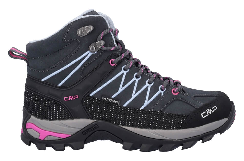 Wanderschue für Damen "CMP Rigel mid" anthrazit-pink ansicht innen