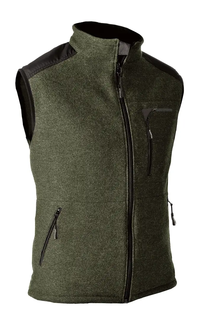 pfanner Wooltec Gilet Weste waldgrün