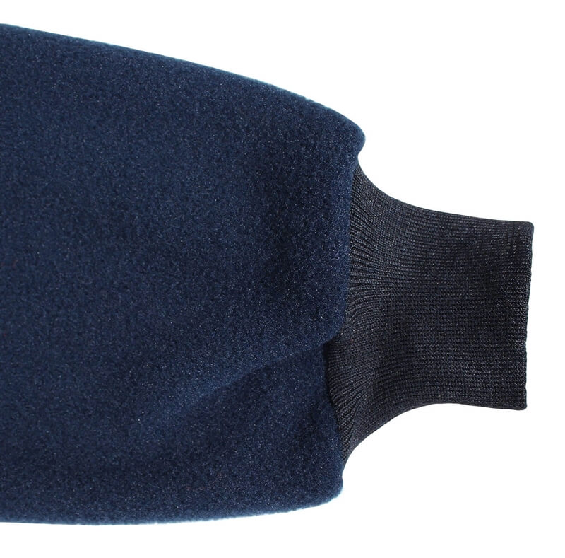 Microfleece Arbeitsjacke Alpin dunkelblau detail armbund