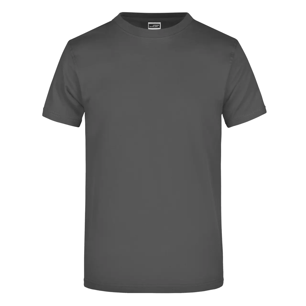 Daiber T-shirt JN002 mit rundhalsausschnitt  in der farbe graphit, frontansicht