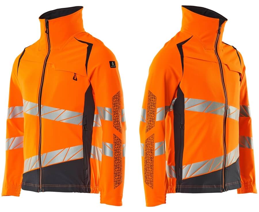 Mascot Warnschutzjacke orange-dunkelblau ansicht seite