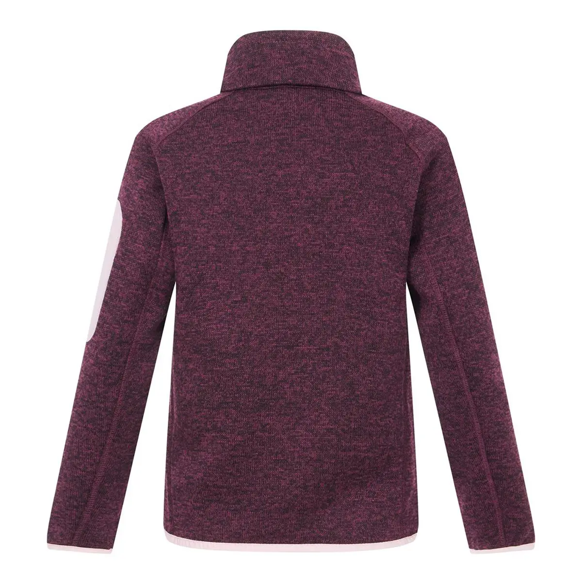Regatta Kinder Strickfleecejacke Junior Newhill in Lila mit rosa Akzenten, Rückenansicht