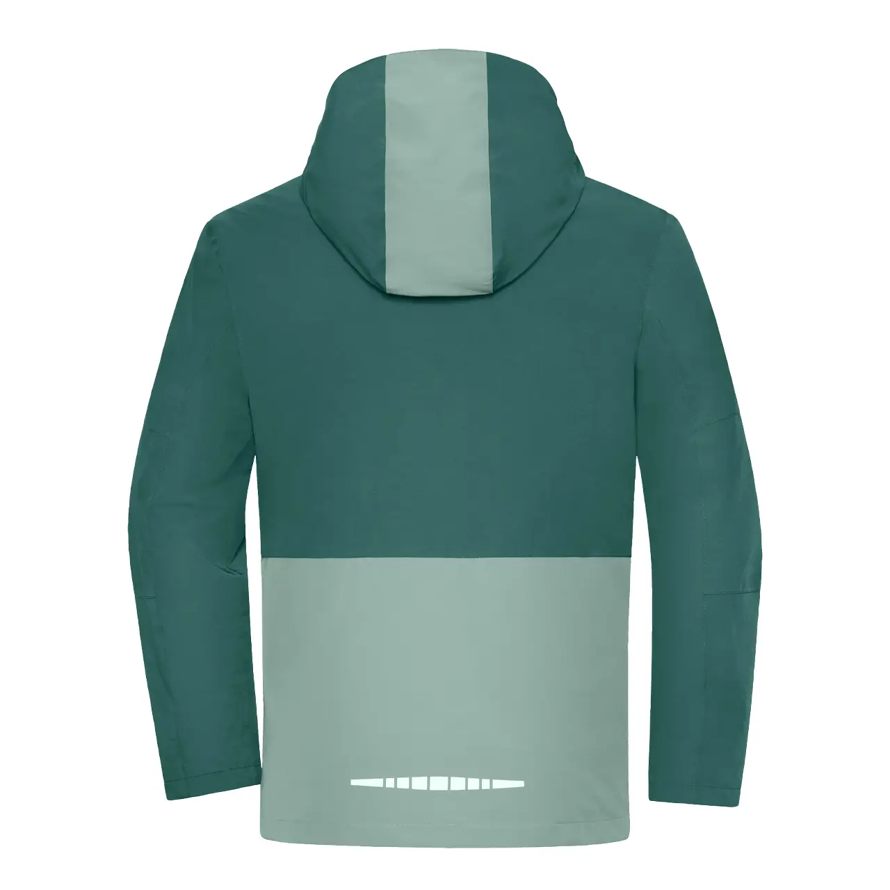 Daiber Workwear Hardshell Regenjacke JN1878 Unisex in industrial-green/foggy-green Rückansicht