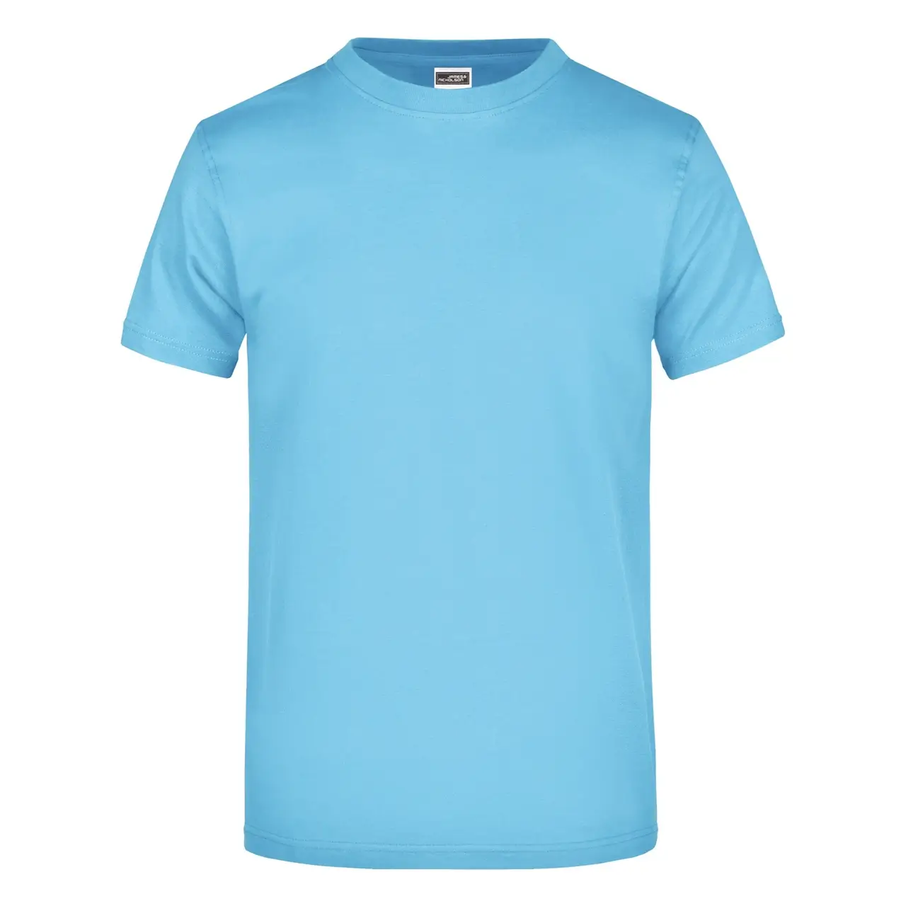 Daiber T-shirt JN002 mit rundhalsausschnitt  in der farbe himmelblau, frontansicht