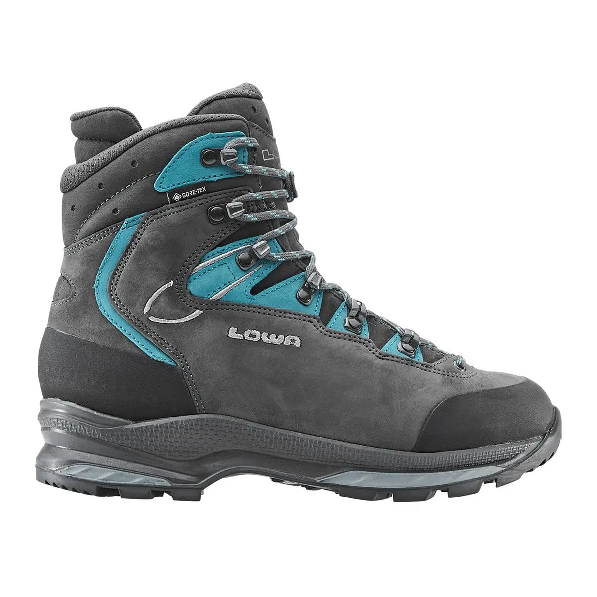Lowa Mauria EVO GTX Ws Damen Wanderschuh, Außenseite, Farbe anthrazit-türkis