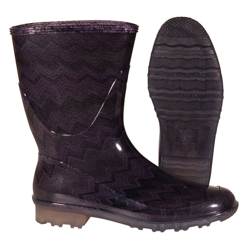 G&G Gummistiefel Lina Basso Tubolare lila gezackt