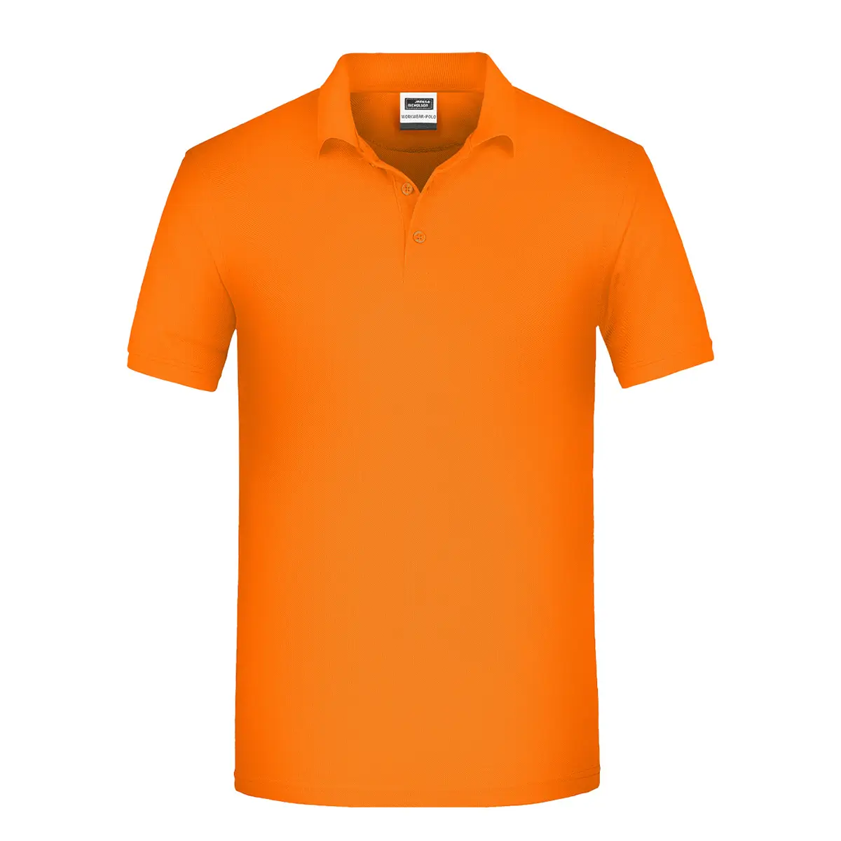 Kurzarm Poloshirt, Farbe orange, strapazierfähig Daiber JN874 Herren, Vorderansicht hinter weissen Hintergrund