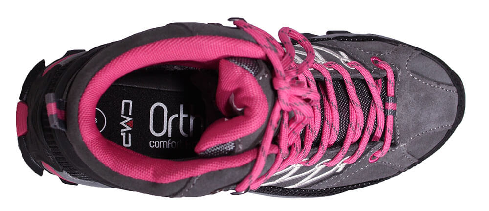 cmp trekkingschuhe damen dunkelgrau-fuxia